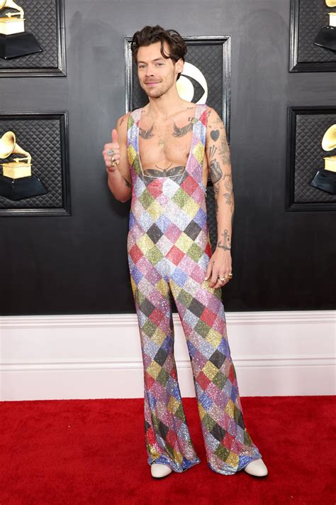 harry styles shirtless jumpsuit.